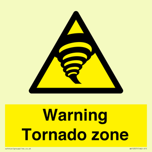 Warning Tornado zone